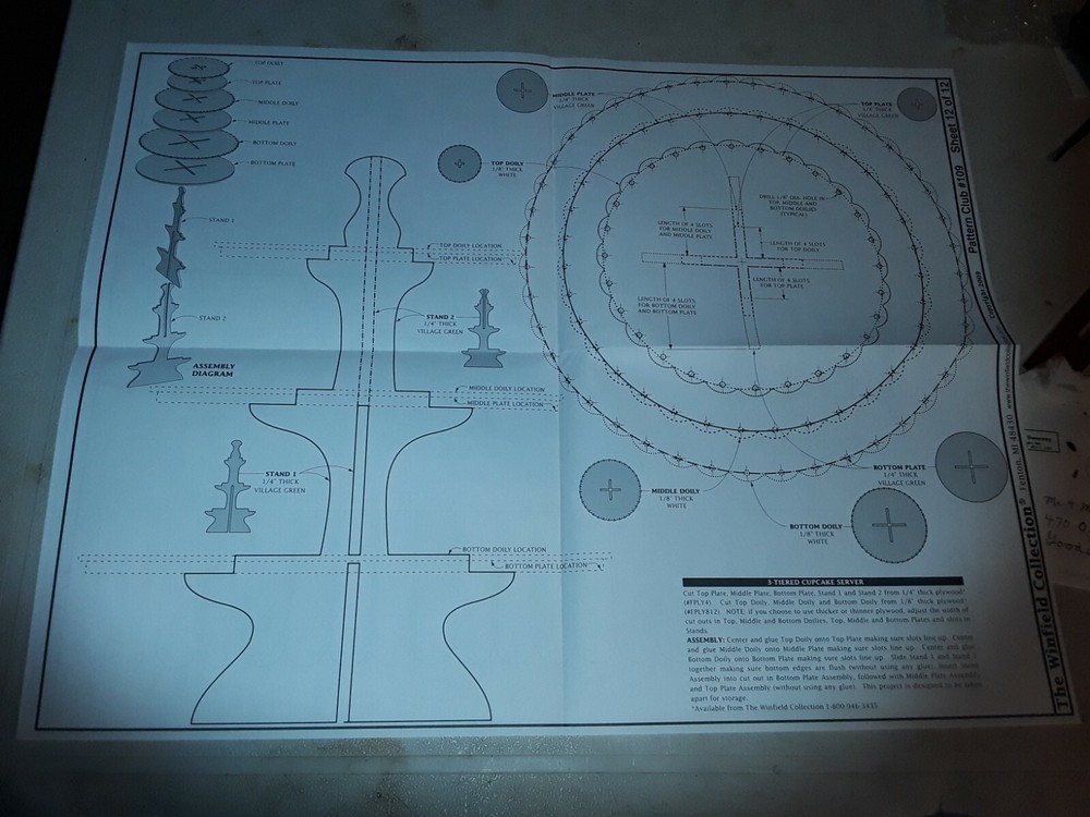 Winfield pattern club set #109 spring and Easter wood patterns