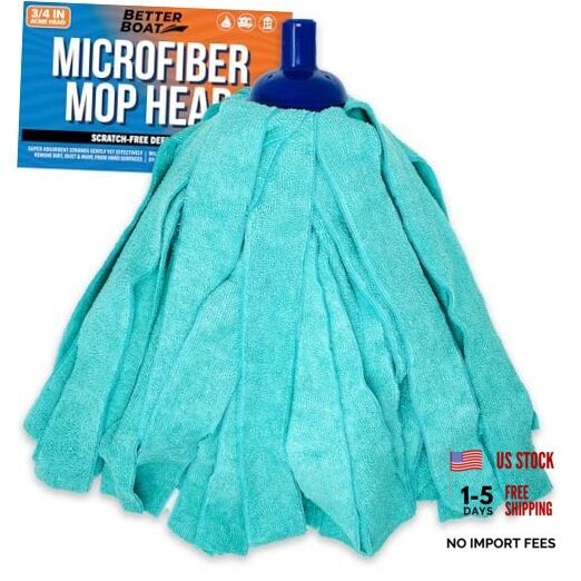 Screw On Mop Head Replacement Refill, Ultra-Absorbent Mop Head for Microfiber