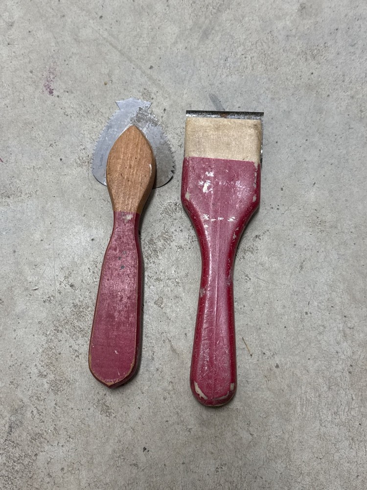 Vintage Red Devil Scraper Lot