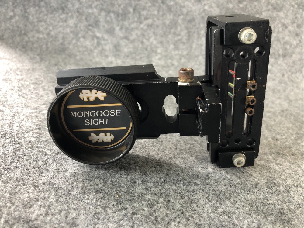 PSE Archery Mongoose Compound Bow Sight, With 3 Pins, Vintage