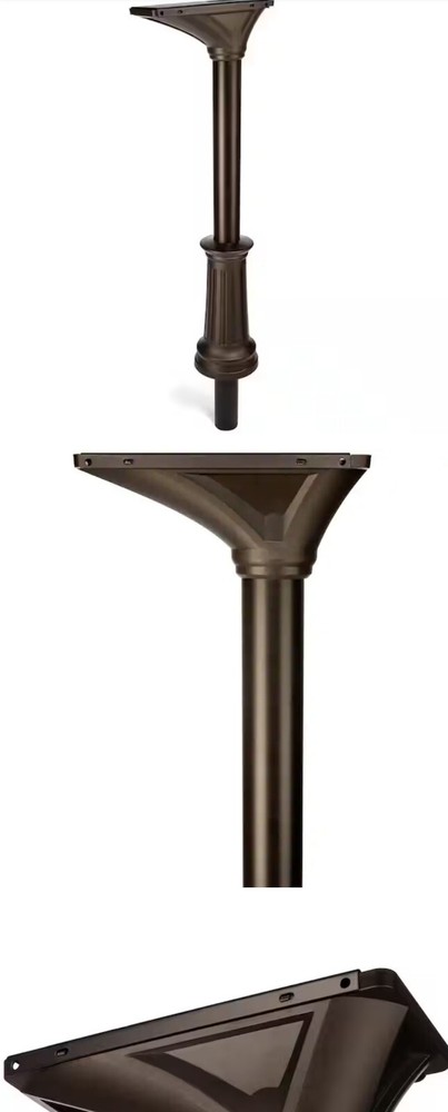 Elevado Decorative 53" In-Ground Post in Rubbed Bronze