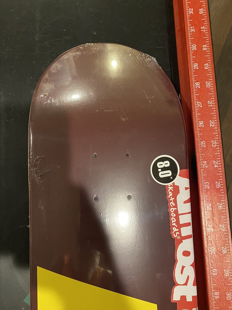 Almost Fall Off Logo HYB 8" Skateboard Deck - Magenta