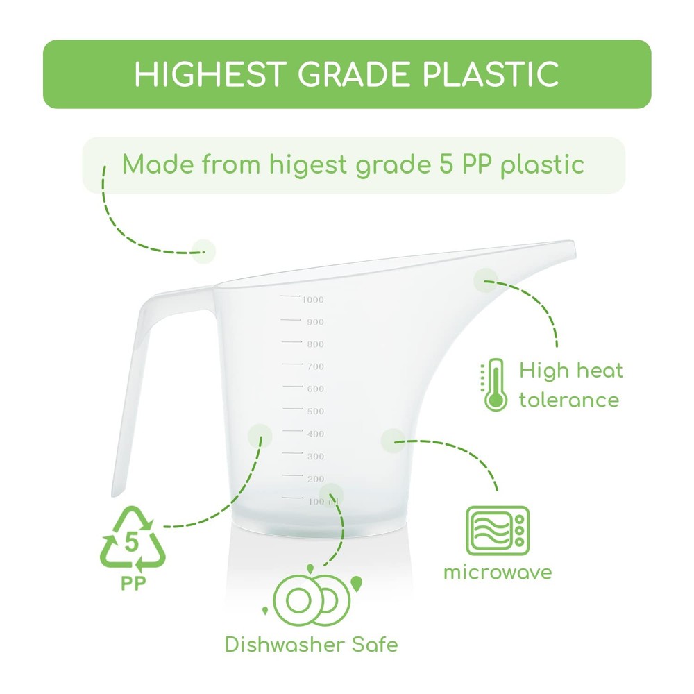 Funnel Pitcher for Soap Making, Large Capacity Easy Pour Container with Long ...