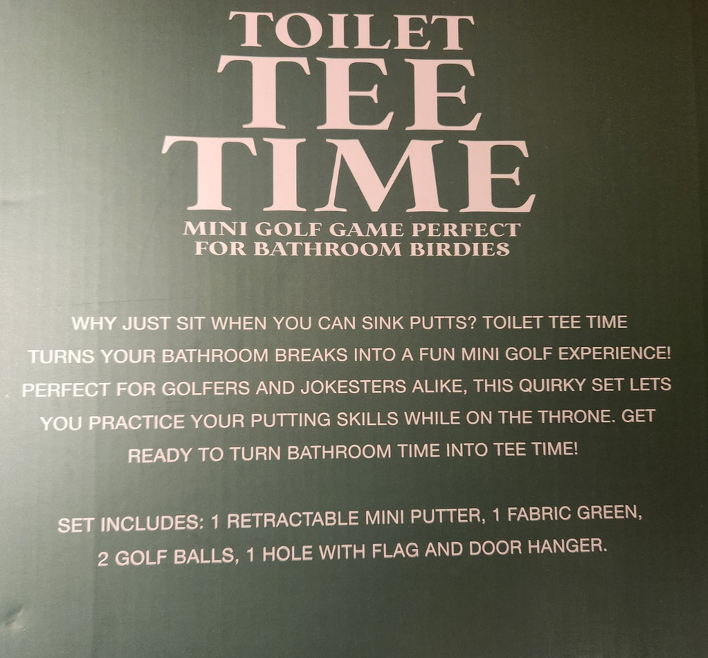 Toilet Tee Time Golf set