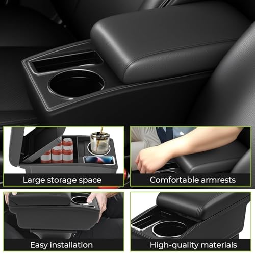 car armrest Storage Box Compatible with Chevy Trax 2016-2020 Large Capacity