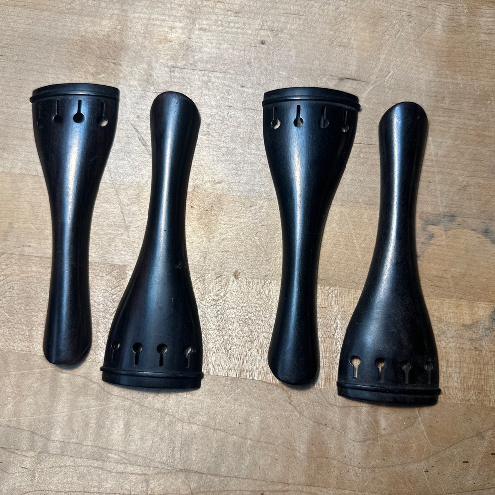 4 Ebony Viola Tailpieces