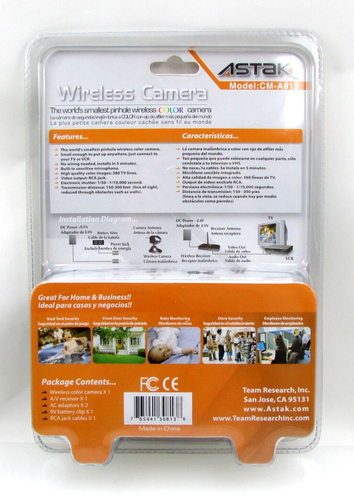 2.4GHz Wireless mini Camera Set. NEW
