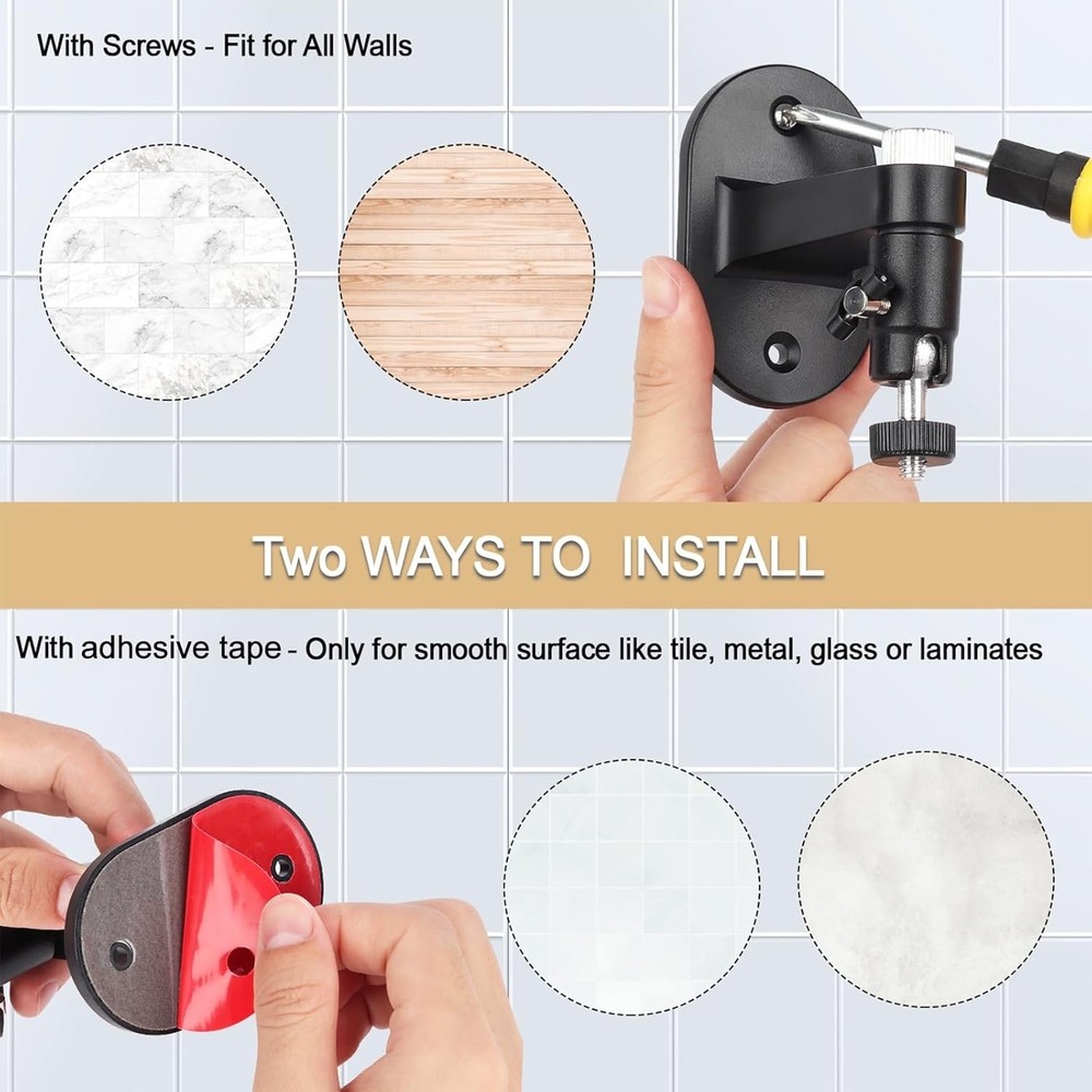 2Pack Adjustable Security Wall Mount Bracket for Ring Stick up Cam & Ring Outdoo