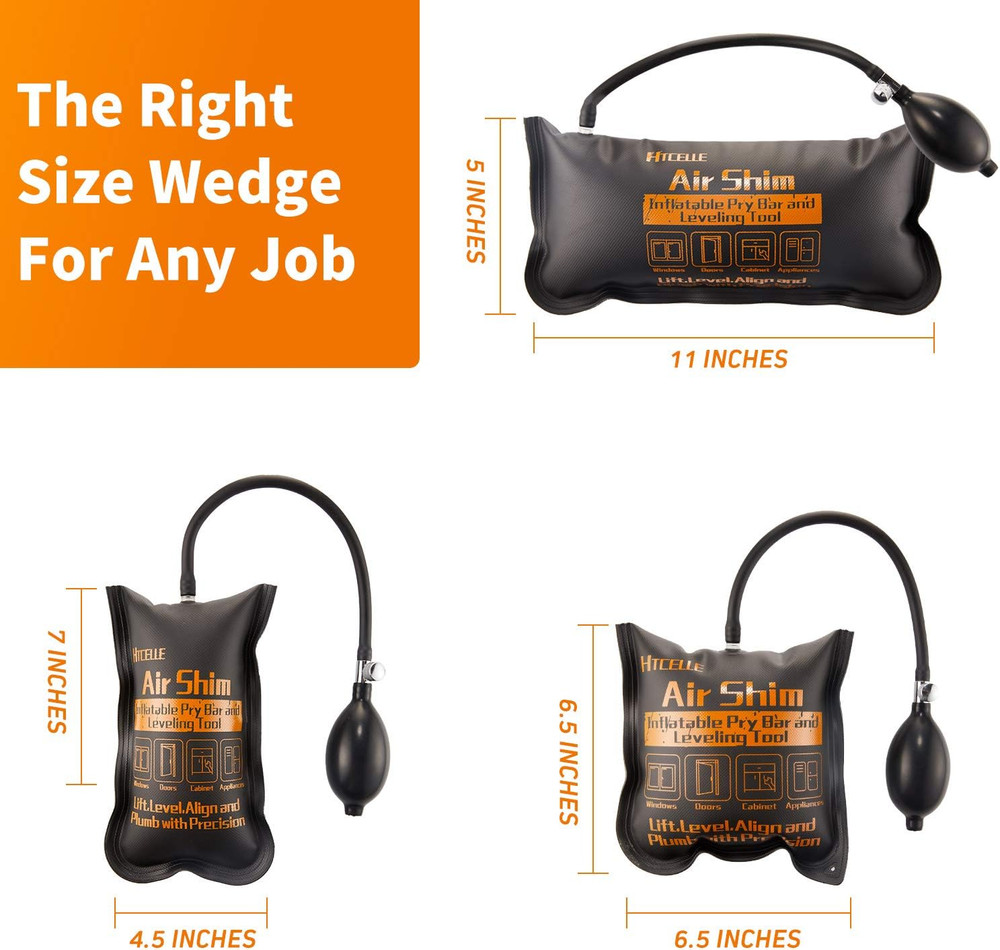3-Piece Air Wedge Bag Set - Leveling Kit & Alignment Tool