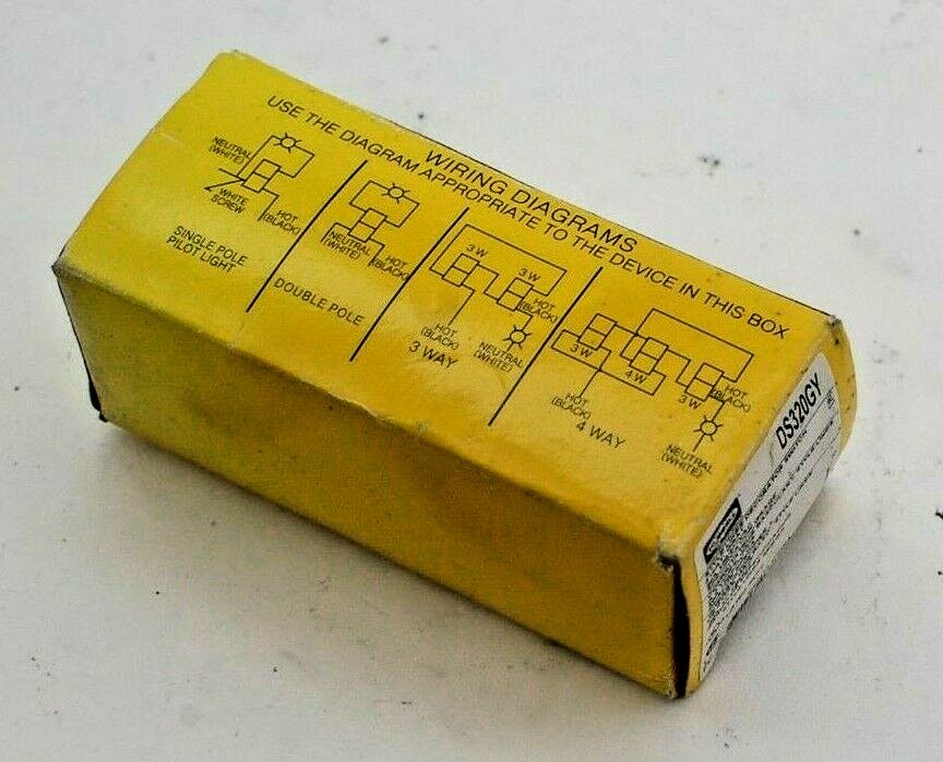 Hubbell DS320GY 3-Way Decora Switch
