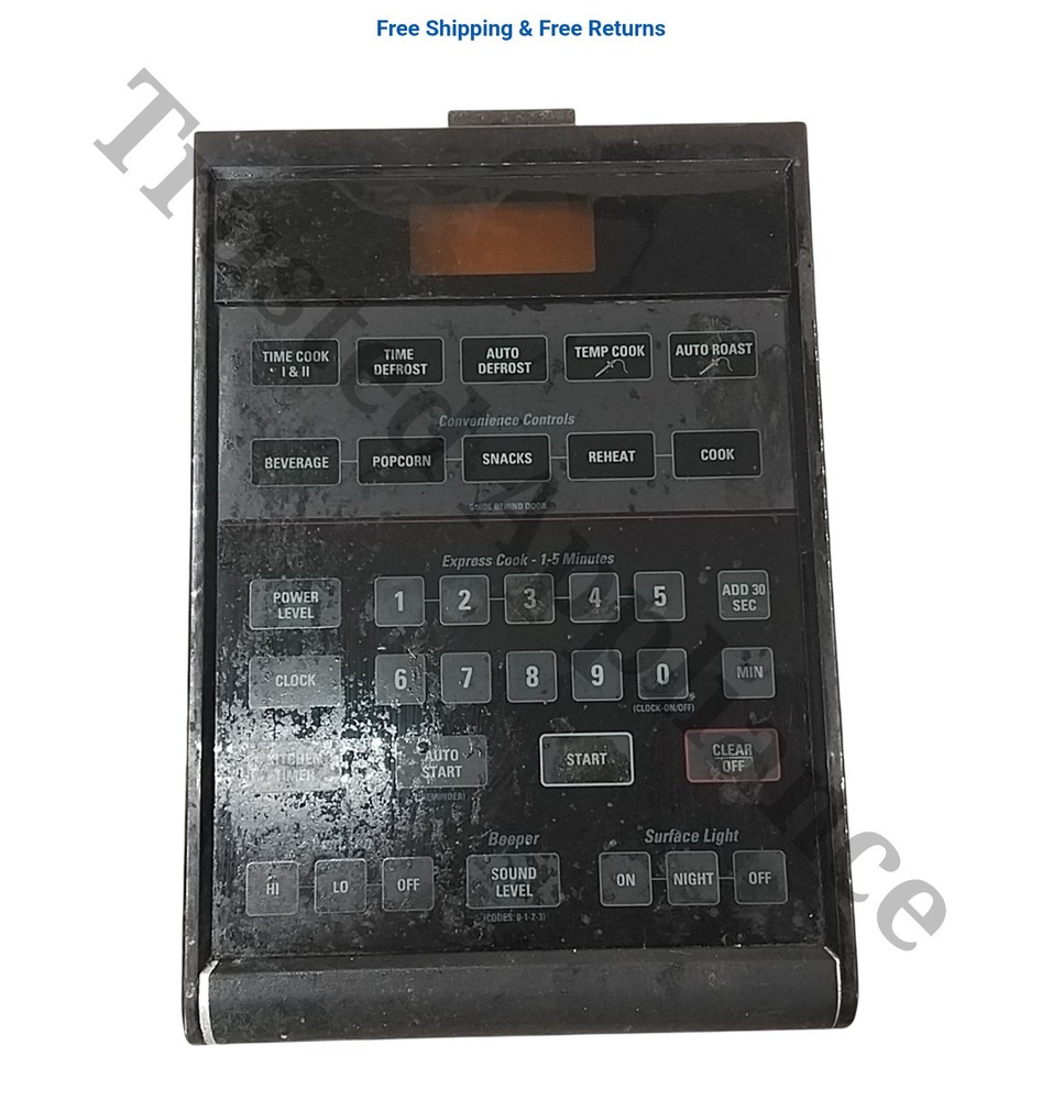 GE Microwave Control Panel Console WB07X2000 BLACK