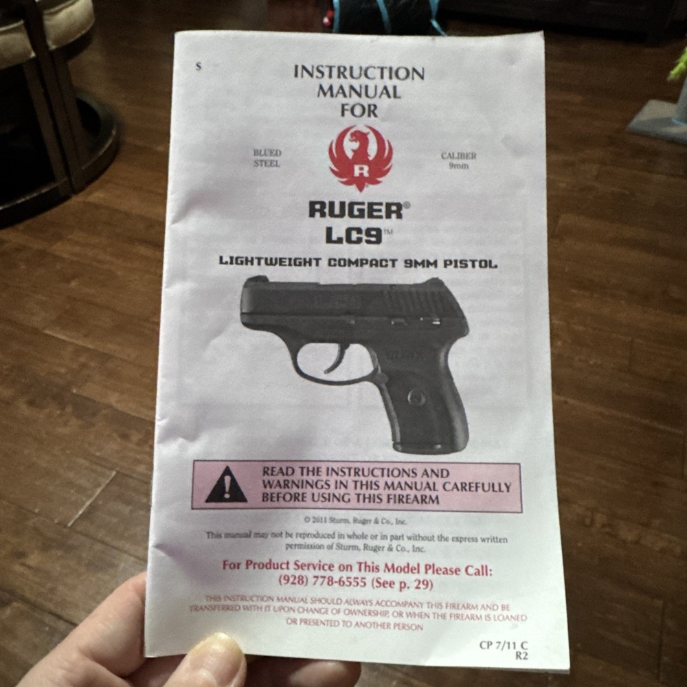 Ruger Lc9 Instruction Manual  2011 39 Pages