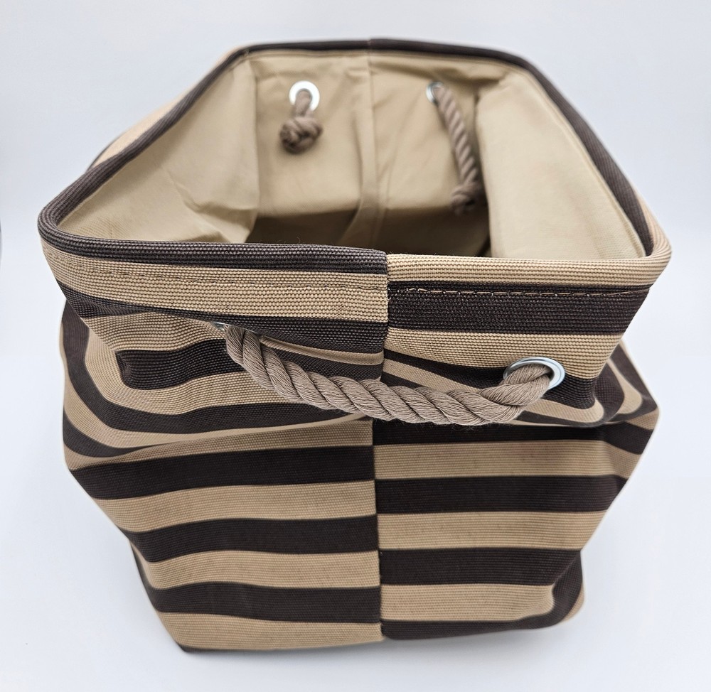 Bone Dry Pet Storage Collection Striped Paw Patch Bin - Medium Rectangle