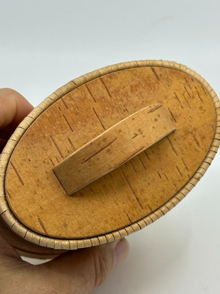 Handmade Bark Veneer Box with Lid