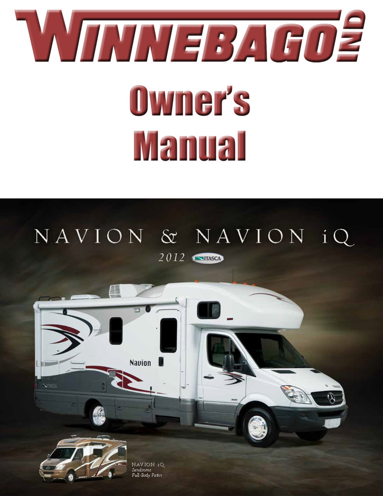 2012 Winnebago Navion Home Owners Operation Manual User Guide Coil Bound