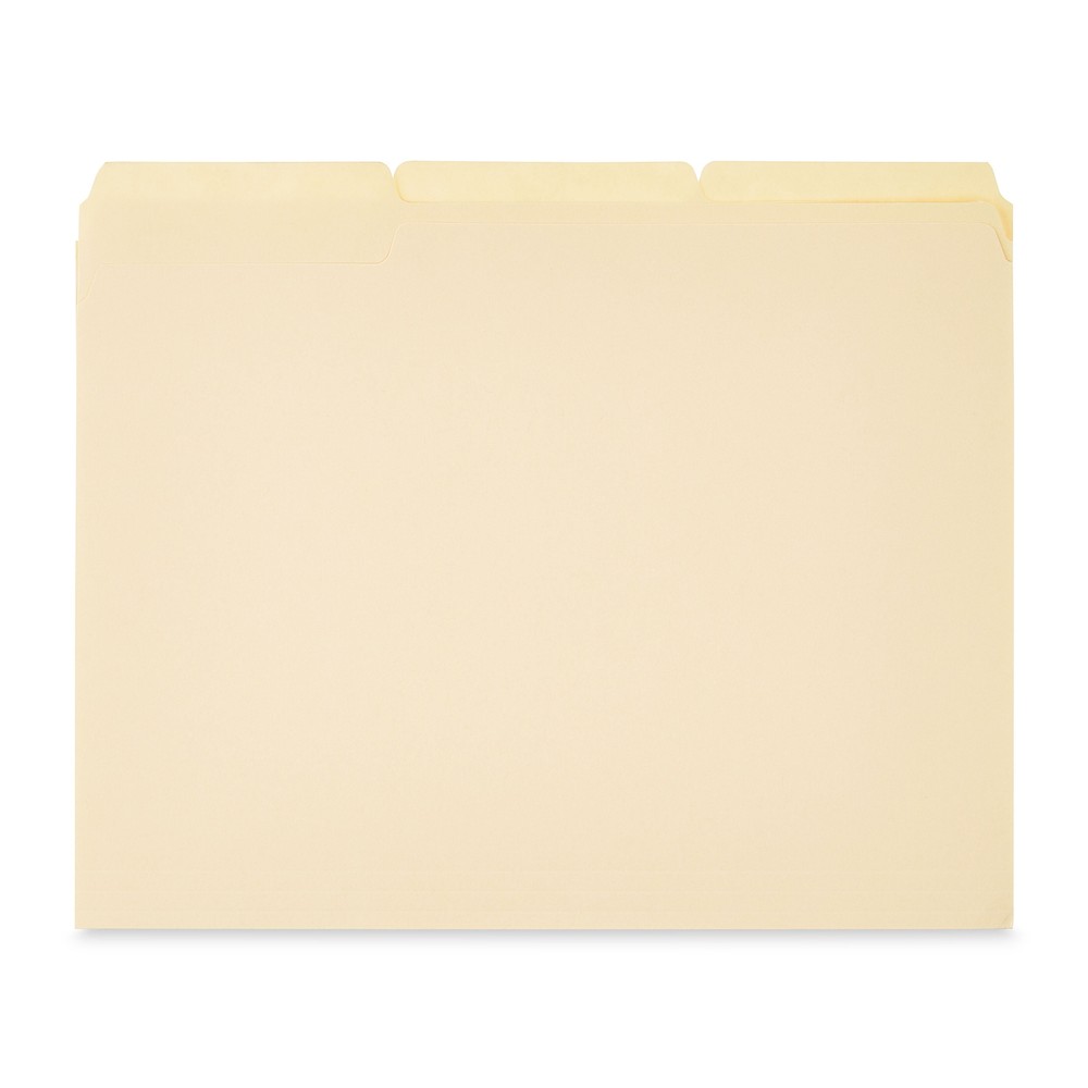 Manila File Folders, Letter Size, 25 Count