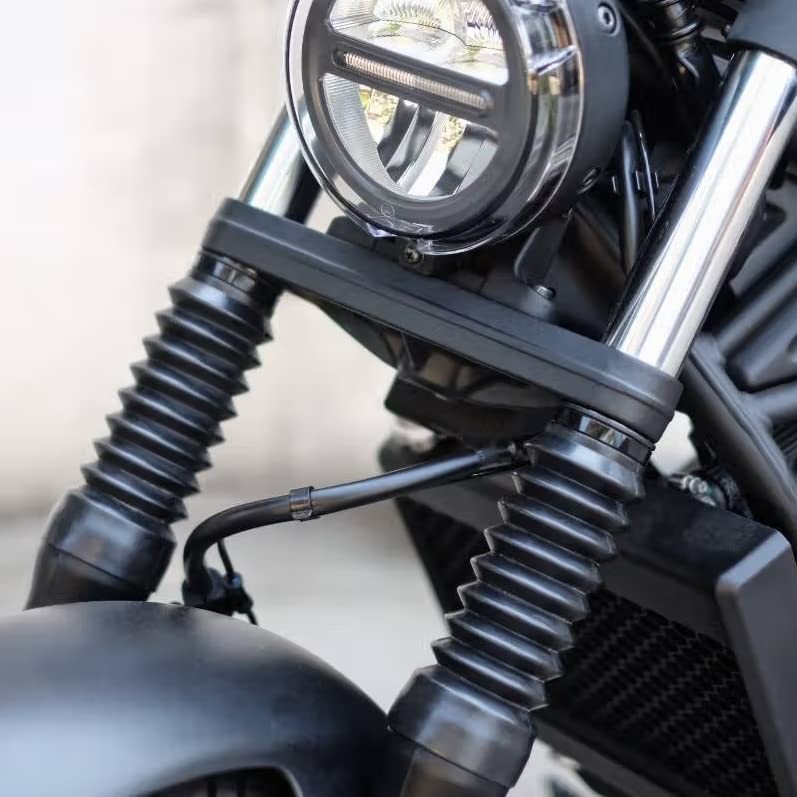 Motorcycle Fork Boots, 1 Pair Black Motorcycle Front Fork Tubes Boots Rubber