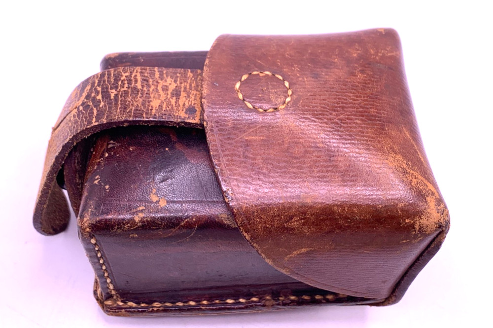 Vintage Leather ammo pouch square leather holder