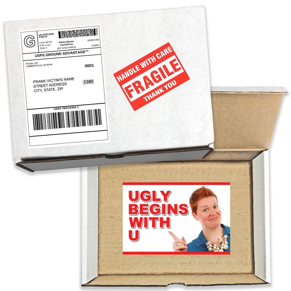 Ugly Begins with U Prank Mail Sent Anonymously!