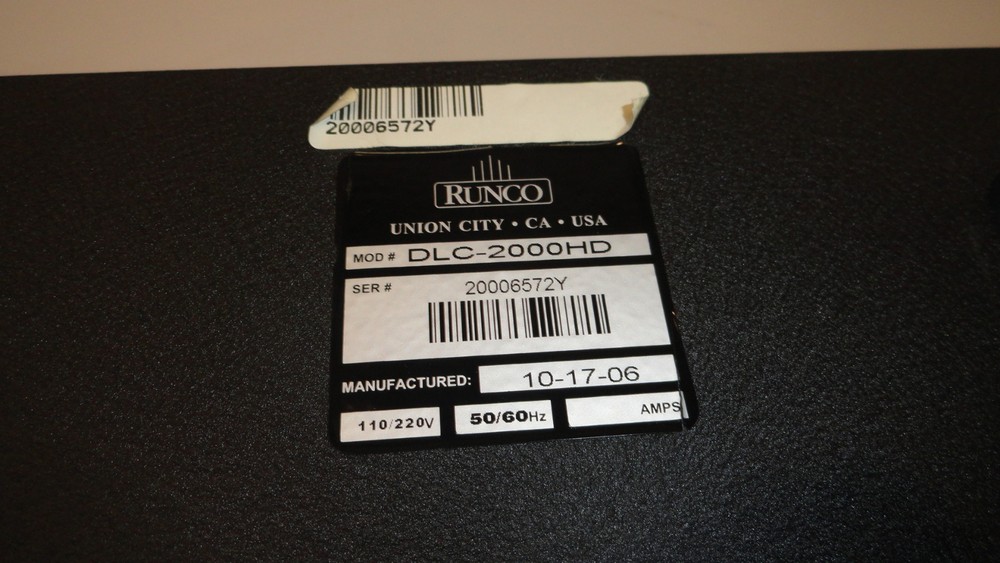 RUNCO DLC-2000HD