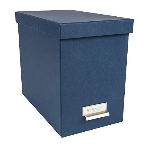Bigso John Fiberboard Label Frame Desktop File Storage Box | Grey
