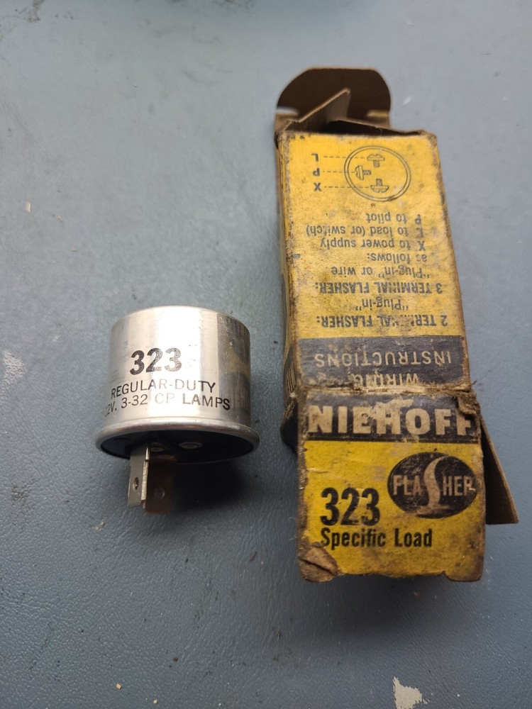 NIEHOFF 323 specific load  12V Flasher Relay Variable Load NOS