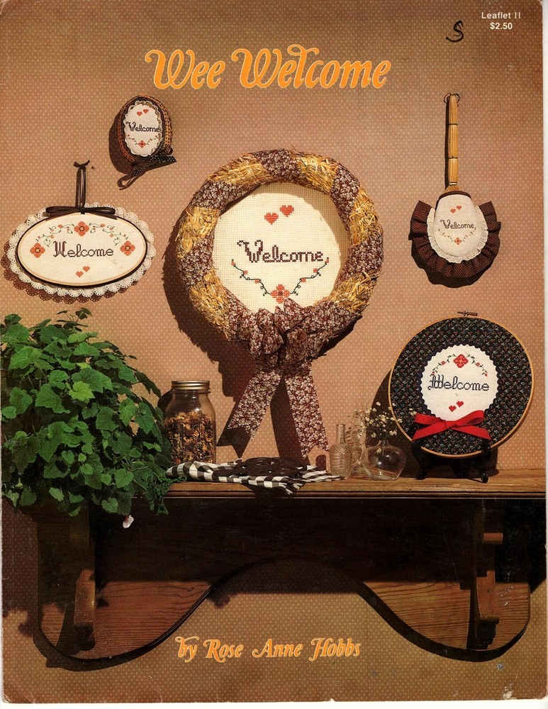 Busy Hands Designs Wee Welcome - Counted Cross Stitch Pattern 1982
