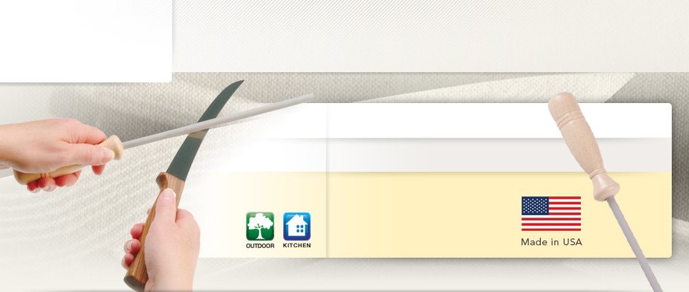 Ceramic Sharp Stick: Knife Sharpening Rod (Medium 600 Grit) - LSS8CM