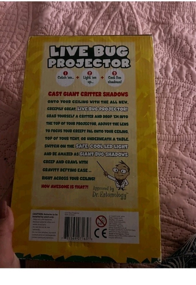 Insect Lore Live Bug Projector Cool & Creepy - Cast Giant Bug Shadows