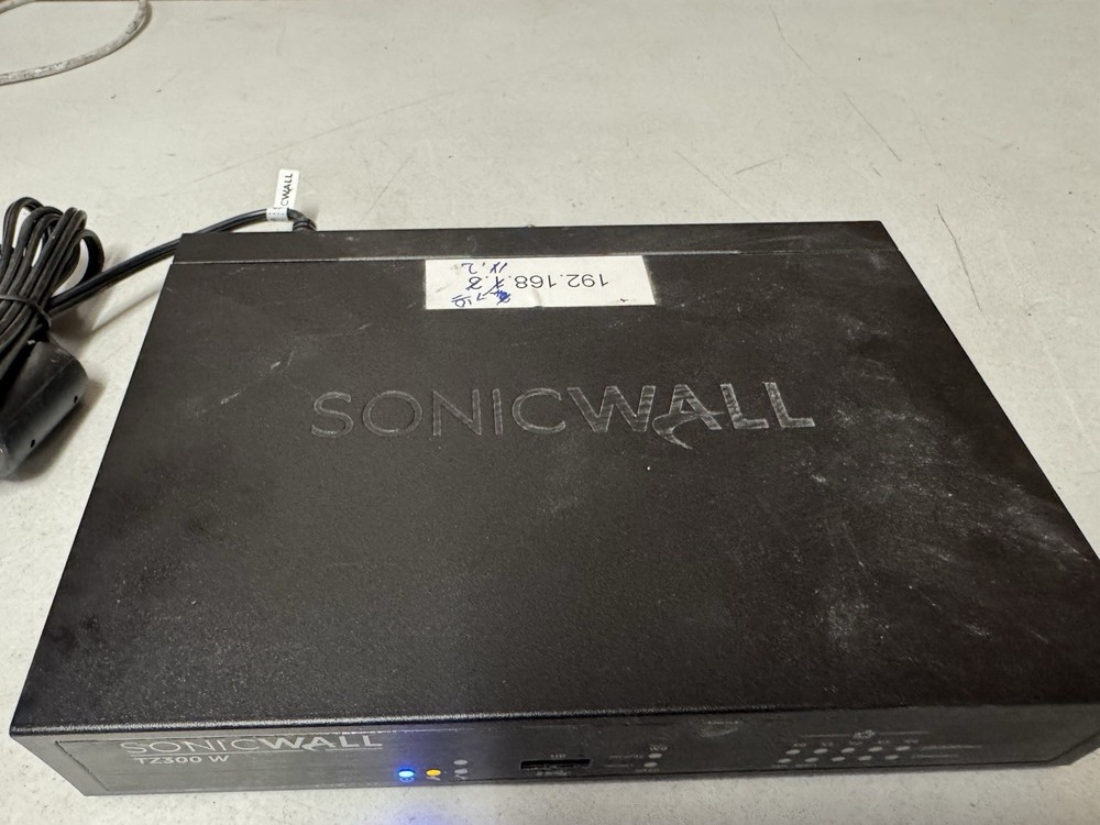 SonicWall TZ300 W Firewall Security Appliance | Powers On | Untested