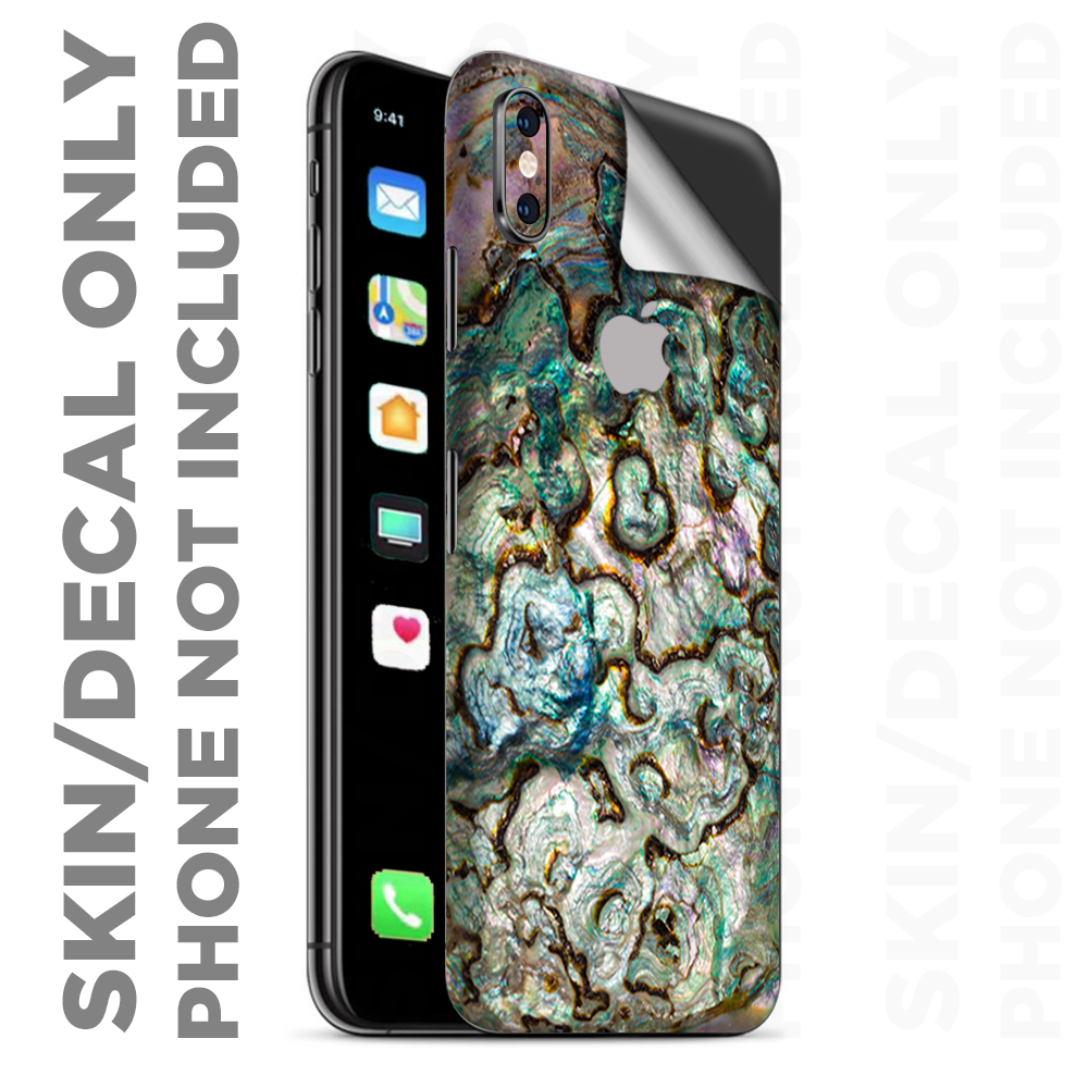 Skins Decal Wrap for Apple iPhone XS Max Abalone Shell Gold underwater