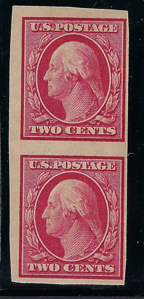 *344 IMPERF VERTICAL PAIR