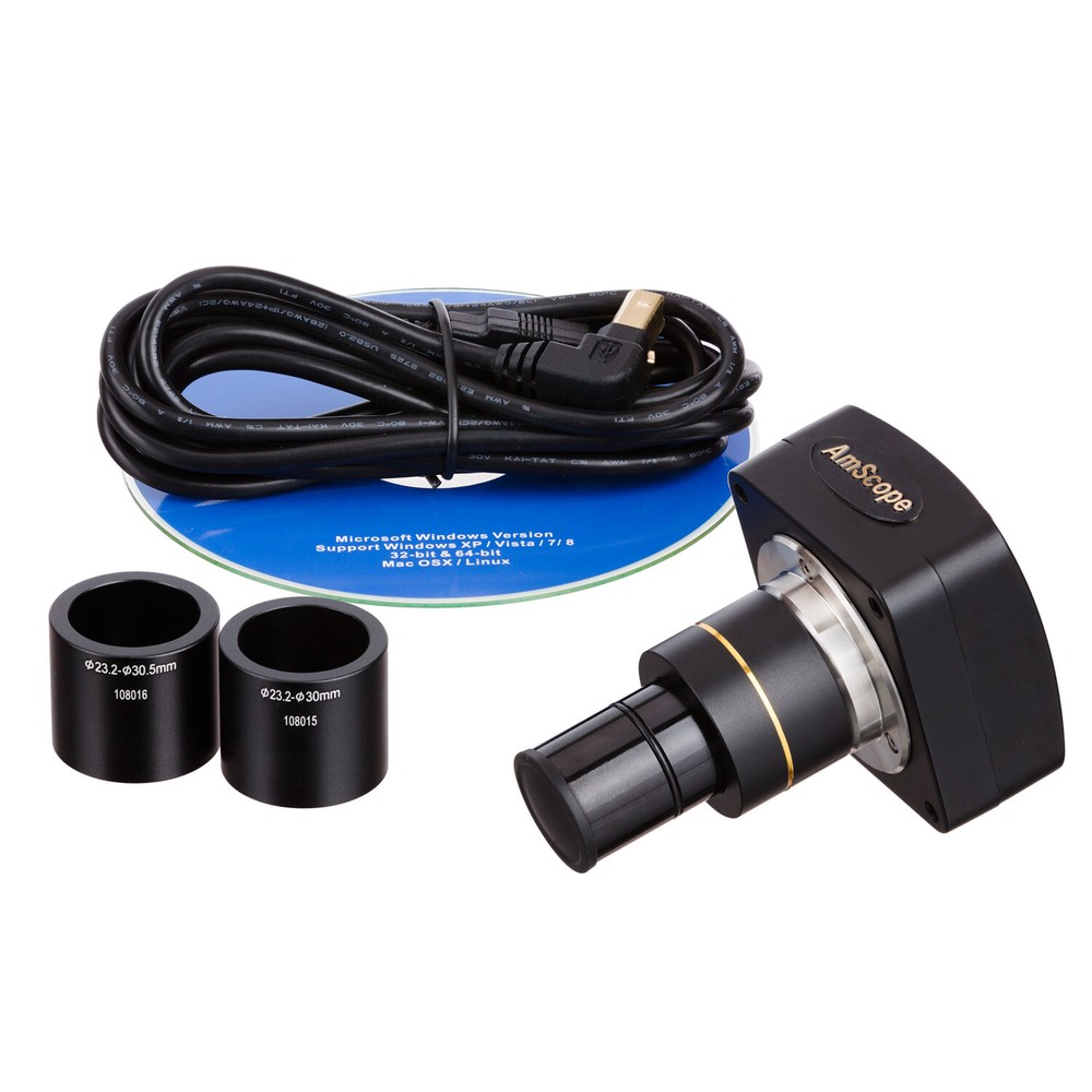 AmScope 10MP USB Microscope Digital Camera w Streaming Videos + Software
