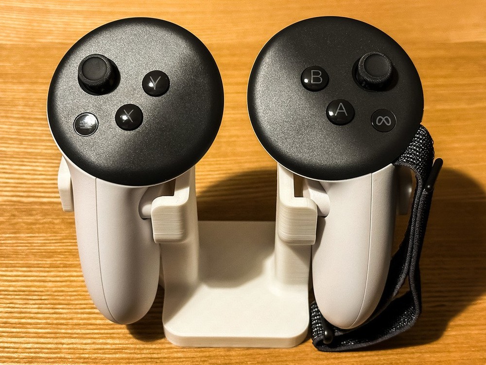 Meta Quest 3 Controller Stand - Dual VR Touch Controller Holder 3D Printed