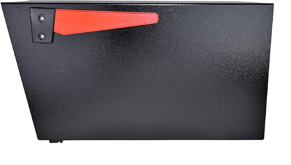 New Mail Boss Mail Manager Curbside Wood Grain Locking Security Mailbox