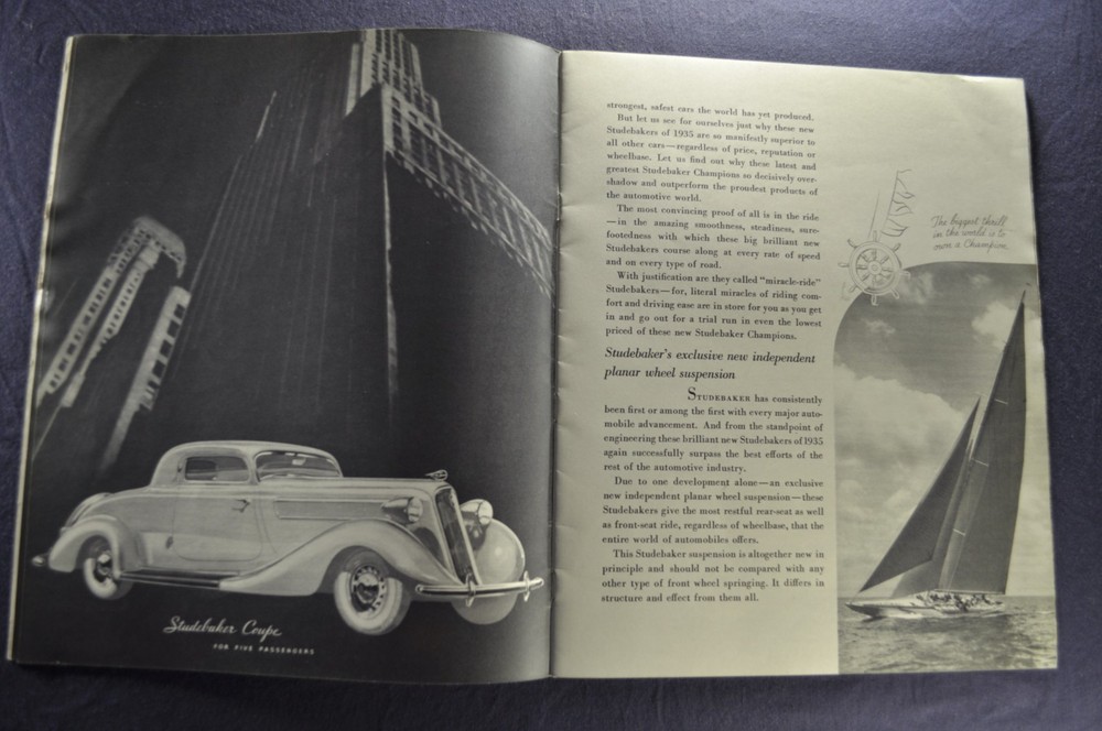 1935 Studebaker Catalog Brochure President Dictator Commander Nice Original 35