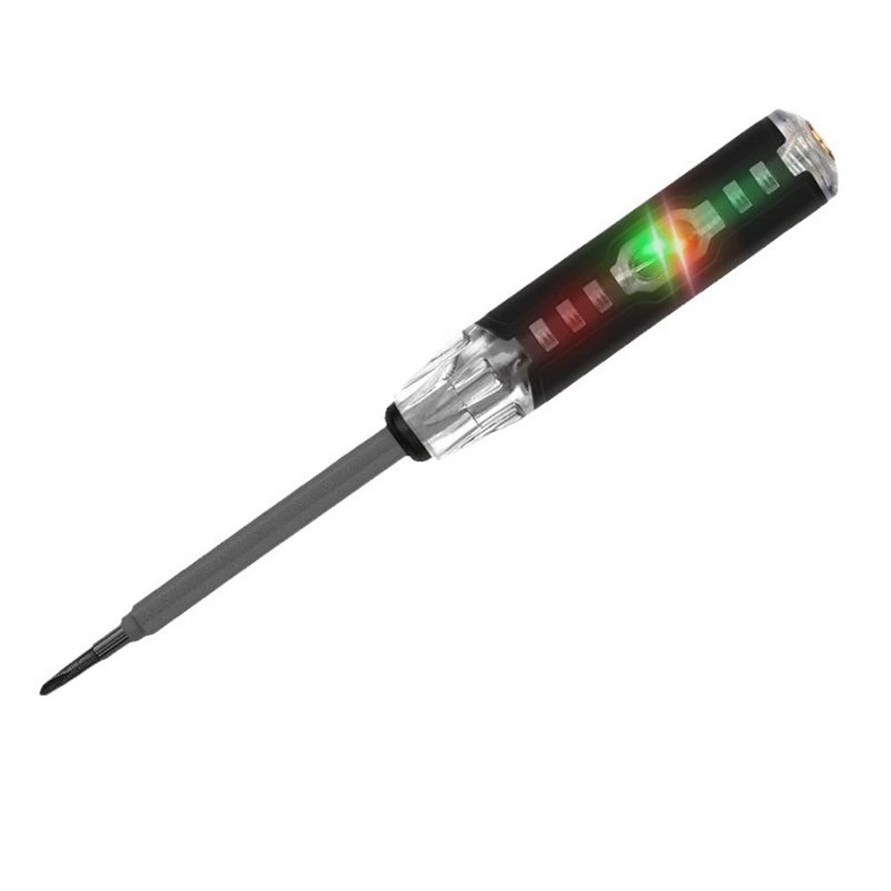 Multifunctional test pen for electricians with screwdriver functionality