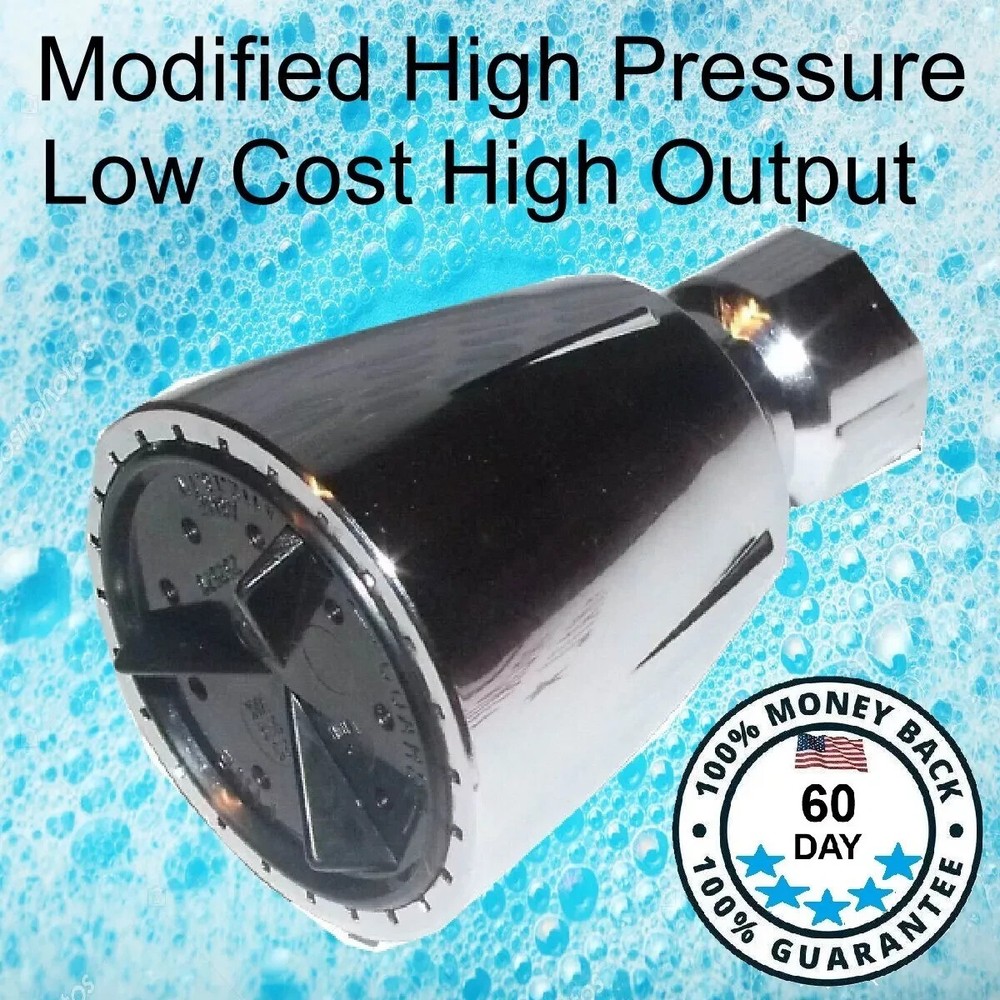 Modified High Pressure Shower Head Low Cost High Output 8 gpm swb-s1