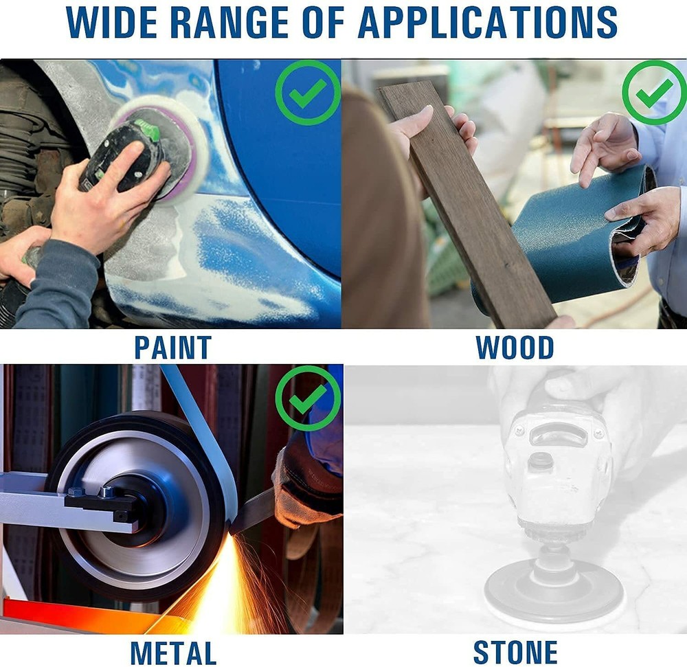 Starcke Premium 6 Inch No Hole Hook and Loop Grip Sanding Discs