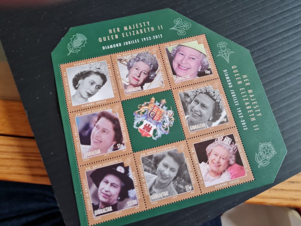 GIBRALTAR 2012 SG MS1450 DIAMOND JUBILEE MNH