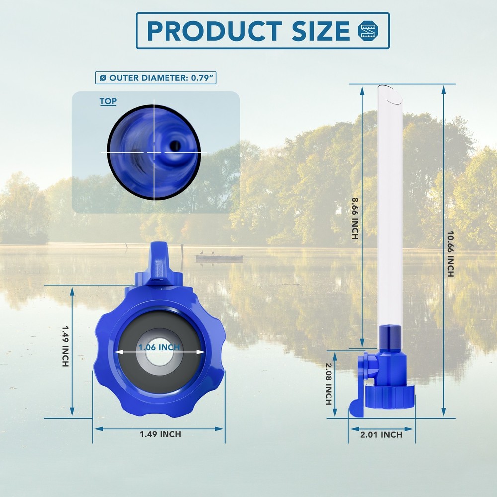 40003 RV Water Fill Adapter with Hose for Quick Filling of Your RV's Water Tank