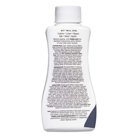 (2-pack) Rit All-Purpose Liquid Dye, Denim Blue, 8 fl oz