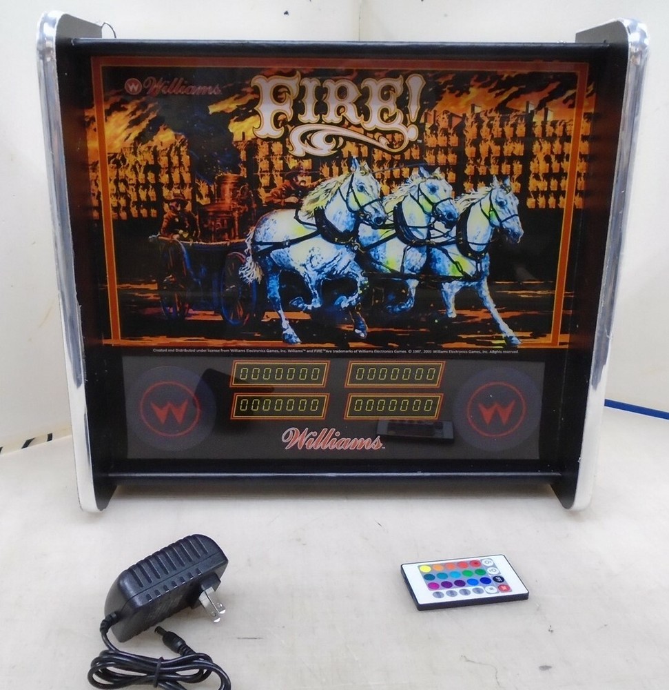 Williams Fire Pinball Head LED Display light box