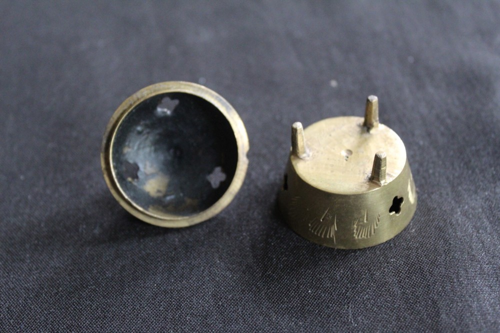 Vintage Brass Miniature Incense Burner Holder