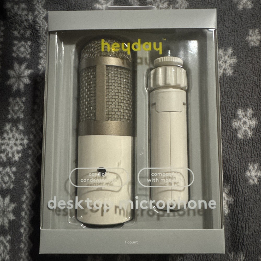 Heyday Desktop Microphone - Stone White