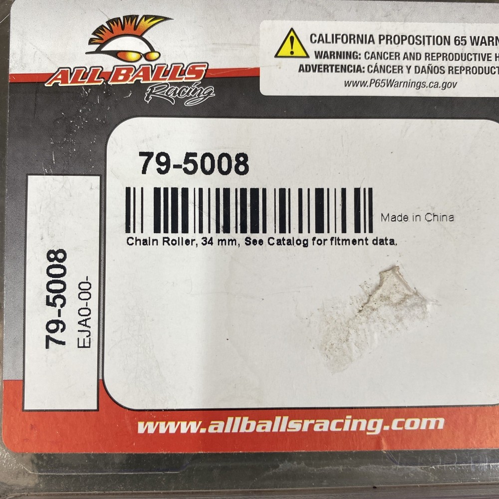 All Balls - 79-5008 - Chain Roller, Black