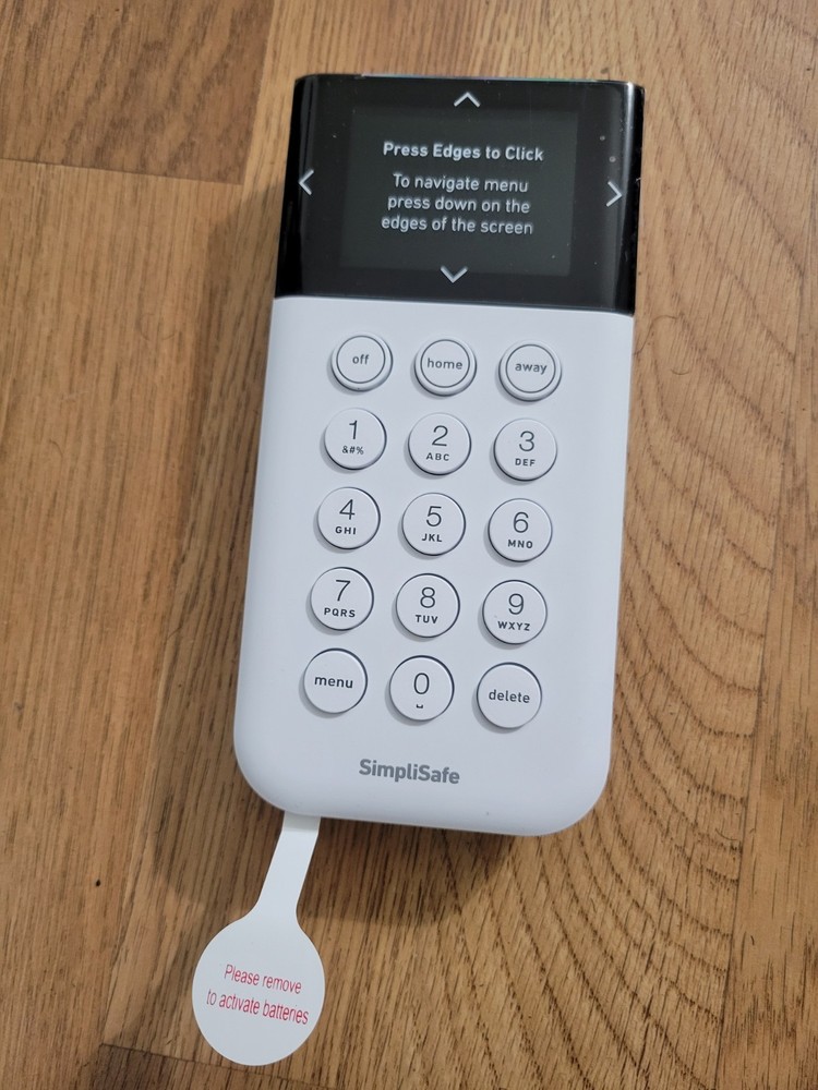 SimpliSafe Wireless Keypad (KP3W, White) New NO Open Box