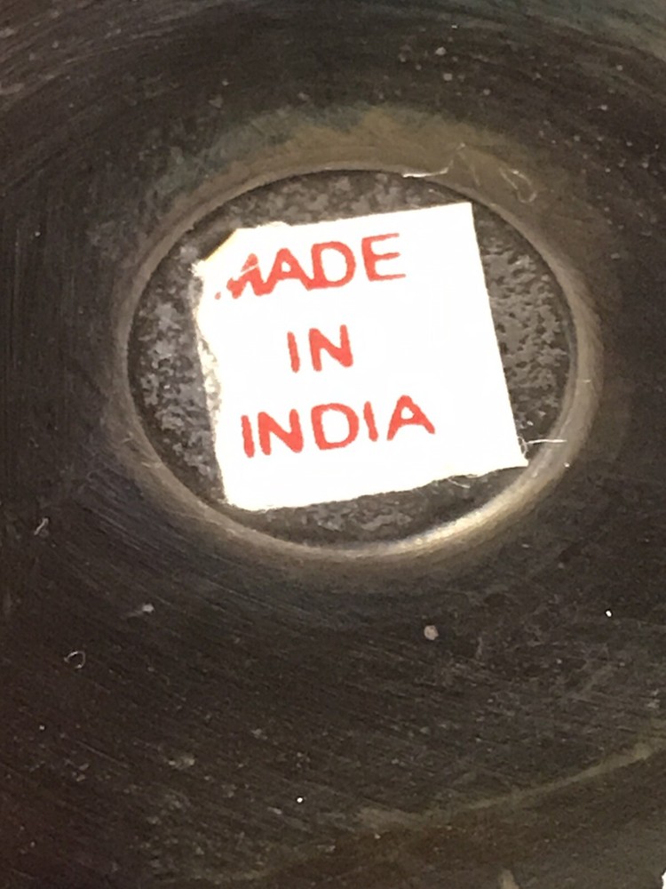 Brass Etched Elephant Vase