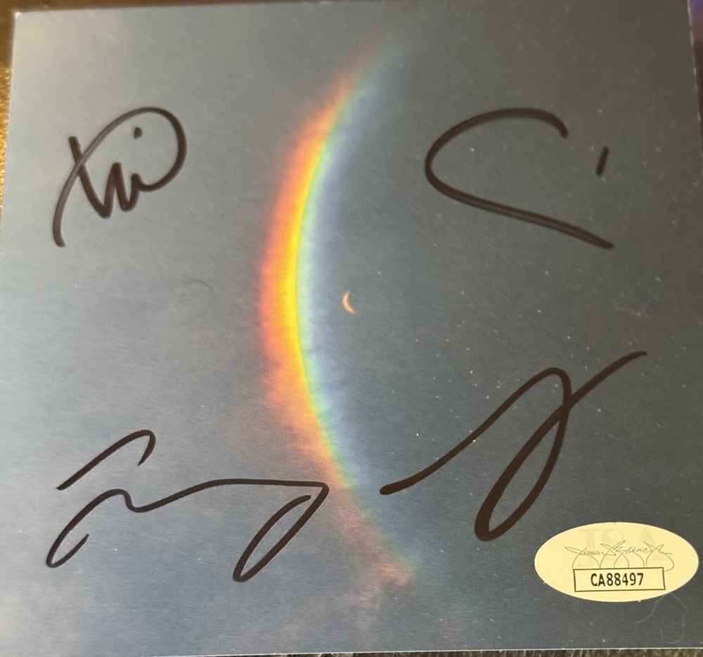 COLDPLAY Signed/Auto “Moon Music” Insert With Swirl CD JSA Authenticated🔥