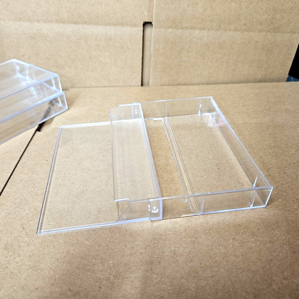 NO POSTS Cassette Case (10 pack) - clear storage game tape case, NO Pegs